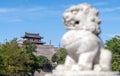 Xi`an City Wall is the largest and best-preserved ancient city wall in China Royalty Free Stock Photo