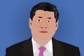 Xi Jinping, president of China in Beijing, June 2022 - vector illustration