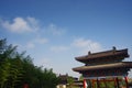 Xi 'an qinling, south five ancient buildings of the scenic spot. The south five is a famous national geol Royalty Free Stock Photo