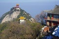 Xi 'an qinling, south five ancient buildings of the scenic spot. The south five is a famous national geol Royalty Free Stock Photo