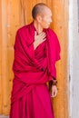 XIAHE, CHINA - AUGUST 24, 2018: Buddhist monk of Labrang Monastery in Xiahe town, Gansu province, Chi