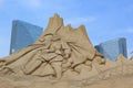 Sand Sculpture, Monkey King Royalty Free Stock Photo