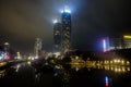 Xiamen, China - May 27, 2019: Night landscapes of Xiamen city