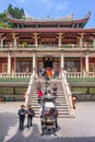 Visitors at South Putuo Buddhist Temple, Xiamen, China Royalty Free Stock Photo