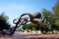 Xiamen Underwater World park, octopus sculpture