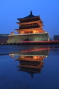 Xian bell tower sunrise Royalty Free Stock Photo