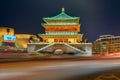 Xian, China - May 19, 2018: Bell tower in old town Royalty Free Stock Photo