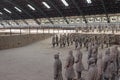 Xian China-Terracotta Army Soldiers Horses repair work area Royalty Free Stock Photo