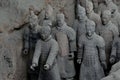 Xian China-Terracotta Army Soldiers Horses Royalty Free Stock Photo