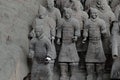 Xian China-Terracotta Army Soldiers Horses Royalty Free Stock Photo