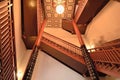 Xian China-The wooden ladder in Big Wild Goose Pagoda Royalty Free Stock Photo