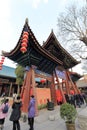 Decorated archway of xian chenghuangmiao temple, adobe rgb