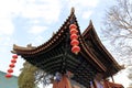 Chinese cornices of xian chenghuangmiao temple, adobe rgb