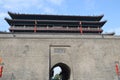 Xian City Wall and Buildings Royalty Free Stock Photo