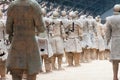 Xian terracotta army from behind