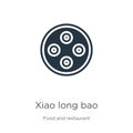 Xiao long bao icon vector. Trendy flat xiao long bao icon from food and restaurant collection isolated on white background. Vector