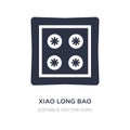 xiao long bao icon on white background. Simple element illustration from Food and restaurant concept