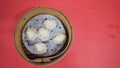 Xiao long bao or steamed pork and soup bun or dim sum.It is steamed chinese food Royalty Free Stock Photo