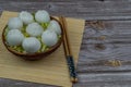 xiao long pao, a famous chinese dumpling Royalty Free Stock Photo