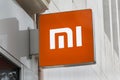 Xiaomi logo on Xiaomi store Royalty Free Stock Photo