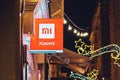 XIAOMI signboard logo at the facade entrance to store in downtown Valletta in Malta Royalty Free Stock Photo