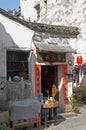 Xidi Ancient Town in Anhui Province, China. A small local store in the old town