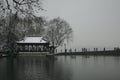 Xihu Lake after snow