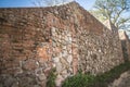 The XIII century defensive wall Royalty Free Stock Photo