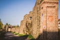 The XIII century defensive wall Royalty Free Stock Photo