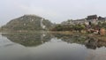 Panoramic view of Qingyan ancient town in Guizhou, China