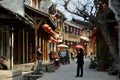 Xin Xing Zhen, China: Handsome Old Houses Royalty Free Stock Photo