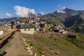 XINALIQ, AZERBAIJAN - JUNE 14, 2018: View of Xinaliq Khinalug village, Azerbaij