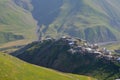 Xinaliq, Azerbaijan, a remote mountain village in the Greater Caucasus range Royalty Free Stock Photo