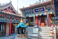 South Mountain Temple(Nanshan si). a famous landmark in the Ancient city of Xining, Qinghai, China.