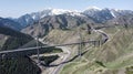 Xinjiang Guozigou Bridge is an important hub of China\'s One Belt One Road project(The Belt and Road