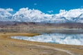 Karakul Lake in Pamir Mountains, Akto County,Kizilsu Kirghiz Autonomous Prefecture, Xinjiang, China. Royalty Free Stock Photo