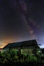 Xinjiang hemu village starry sky beauty