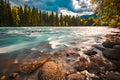 Xinjiang Kanas River scenery Royalty Free Stock Photo