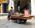 Xinjiang people selling dried fruit