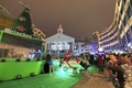 Xinjietang church night sight Royalty Free Stock Photo