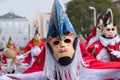 Traditional mask of Xinzo de Limia Carnival. A Pantalla. Event of international tourist interest. Ourense, Galicia. Spain