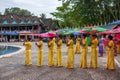 Xishuangbanna Dai Park Xiaoganlanba on splashing square dancers (God) who