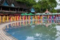 Xishuangbanna Dai Park Xiaoganlanba on splashing square dancers (God) who