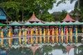 Xishuangbanna Dai Park Xiaoganlanba on splashing square dancers (God) who