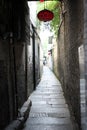 A narrow alley in Xixia street, Xitang, China