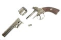 XIX century old rare muzzle loading percussion cap revolver pistol
