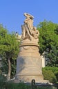 XIX Century Sculpture of Lord Byron in Athens, Greece Royalty Free Stock Photo