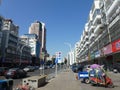 Shenzhen, China: liutang commercial street landscape. Royalty Free Stock Photo