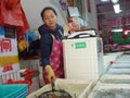 Shenzhen, China: the seafood market landscape, people buy fresh seafood
