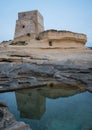 Xlendi Tower in Gozo Royalty Free Stock Photo